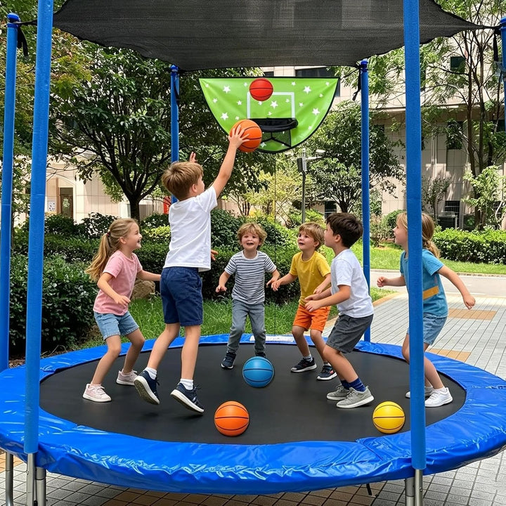 Generisch Trampolin-Basketballkorb - Hüpf- und Dunking-Spiel für Kinder,Trampolin Basketball Set | f