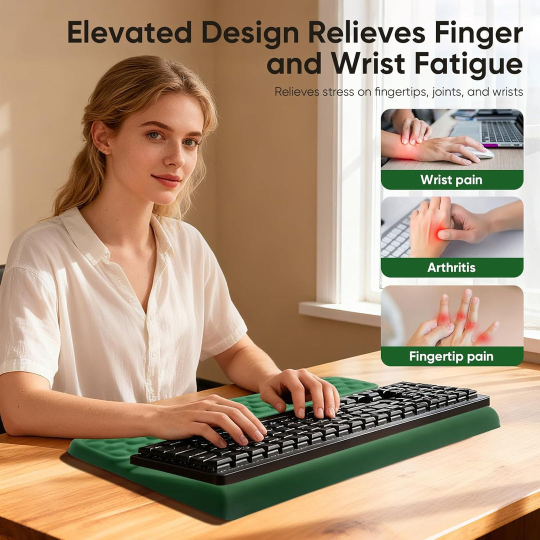 Handballenauflage Tastatur, Handstütze Tastatur Handauflage Ergonomisch, Memory-Schaum Rutschfest Ta