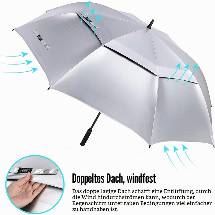 G4Free 47/54/62/68/72/80 Inch UV-Schutz Winddicht Sonnen- und Regenschirm Golfschirm Autorisches Öff