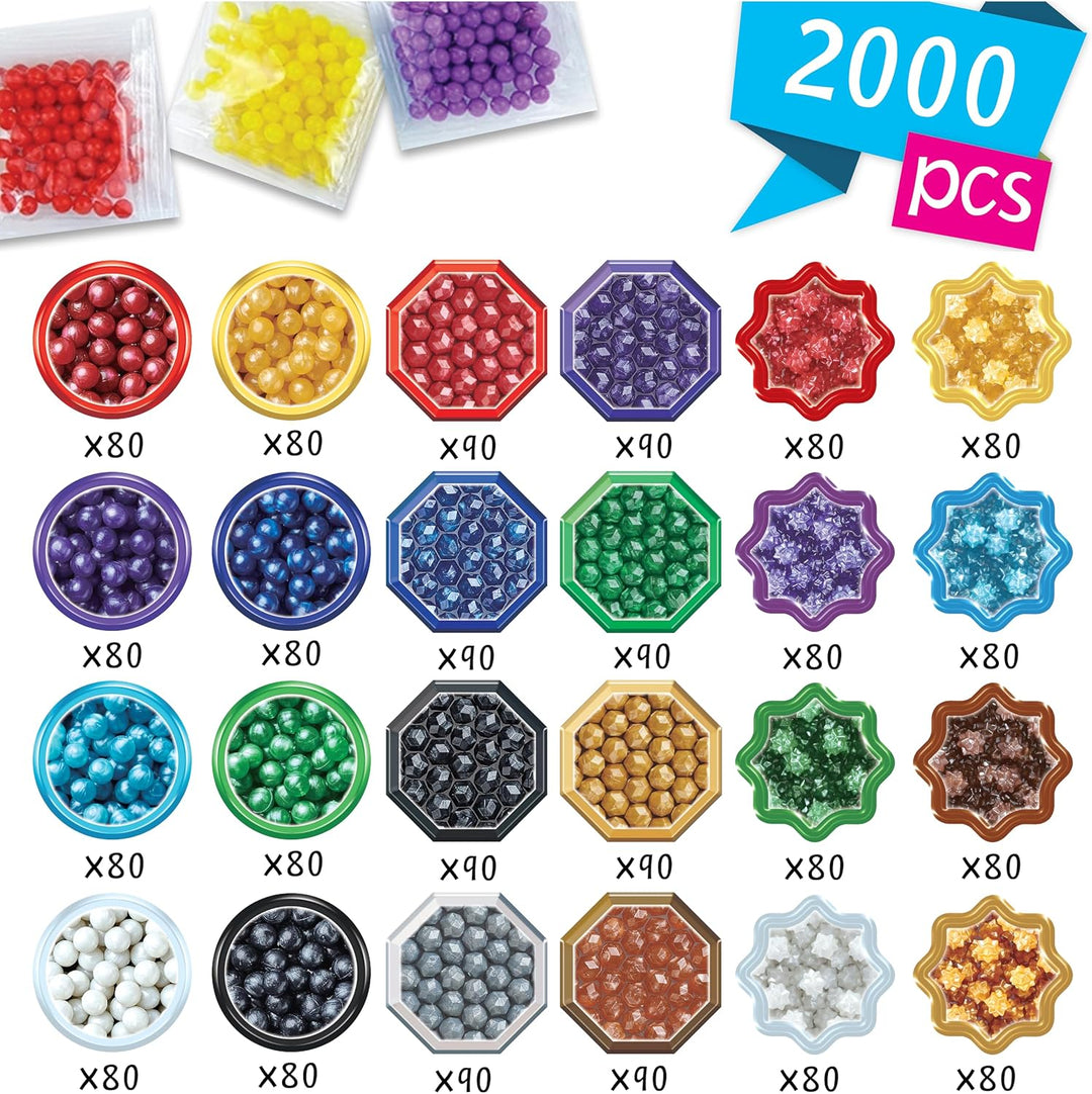 Aquabeads 31995 Perlmuttperlen Nachfüllpack & Perlenstift, 1 Count (Pack of 1) Bundle mit Perlenstif
