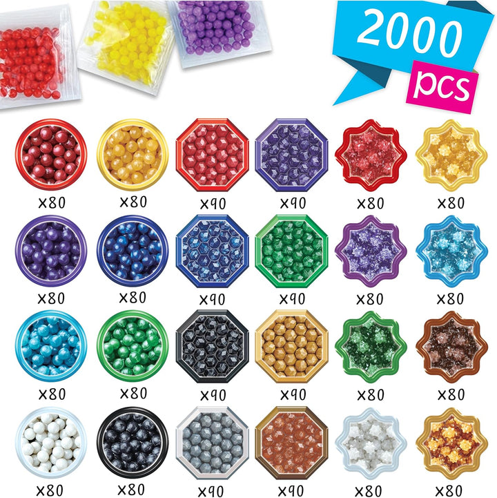 Aquabeads 31995 Perlmuttperlen Nachfüllpack & Perlenstift, 1 Count (Pack of 1) Bundle mit Perlenstif