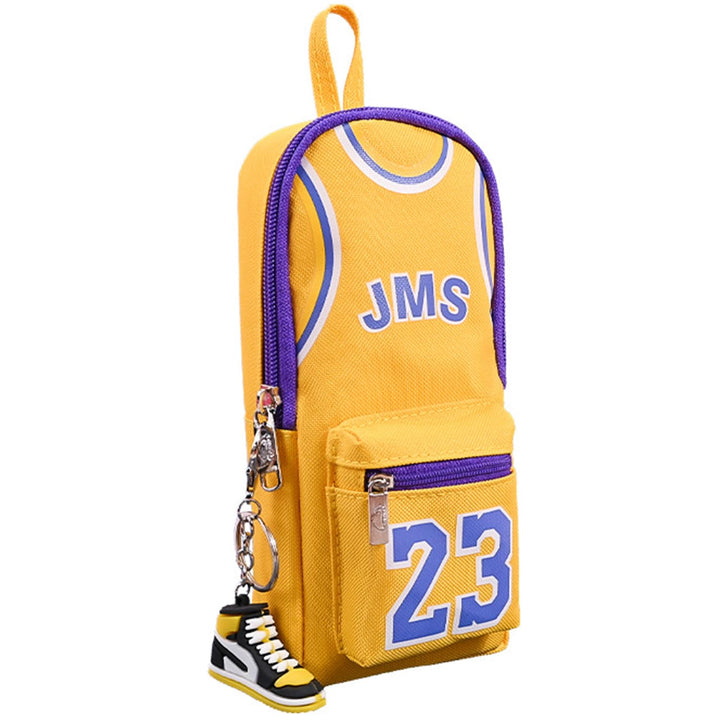 Basketball Player Federmäppchen Grosse Kapazität,Basketball Star Bunte 23 Trikot Federtasche, Grosse