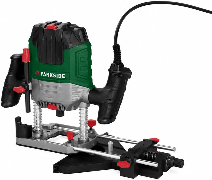 PARKSIDE® Oberfräse Set POF 1200 D3, mit 6 Fräsbits, Fräse, 1200W, Fräsmaschine elektrisch (230V), H
