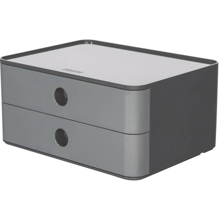 HAN Schubladenbox Allison SMART-BOX mit 2 Schubladen und Trennwand, Kabelführung, stapelbar, Utensil