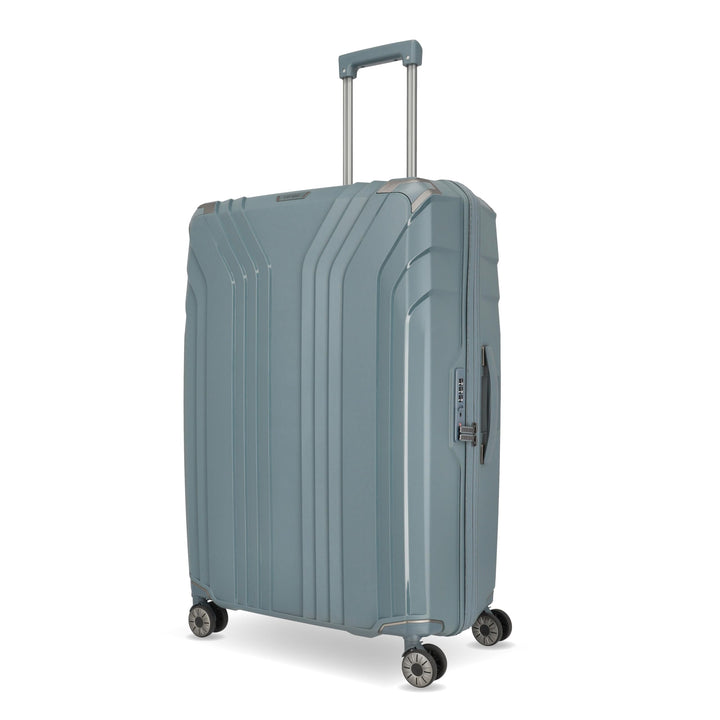 Travelite Hartschalenkoffer gross nachhaltig, 4 Rollen, ELVAA, Trolley mit recyceltem Innenfutter, T