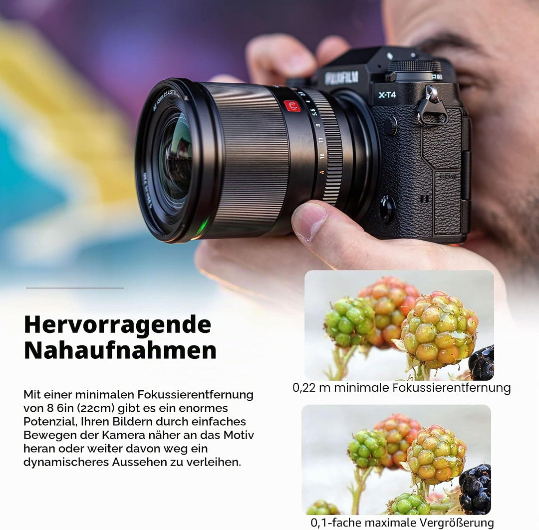 VILTROX 13mm f/1.4 F1.4 E Mount Objektiv, Ultraweitwinkel APS-C AF Prime Objektiv für Sony E-Mount s