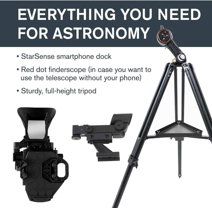 Celestron 22461 StarSense Explore DX 130 Newtonsches Spiegelteleskop mit Smartphone-App-fähiger Tech
