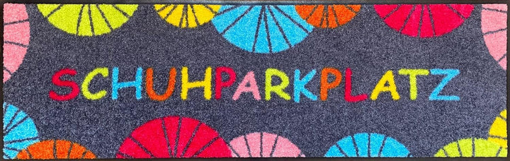 Salonloewe Schuhparkplatz Umbrella Fussmatte 30 x 100 cm Minimatte Eingangs-Matte Fussabtreter bunt