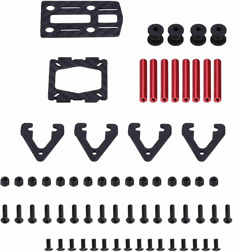 Quadcopter-Rahmen-Kit, 250-mm-FPV-Carbon-Renn-Drohnenrahmen Flugzeugrahmen-Zubehör für die 4-Achs-FP