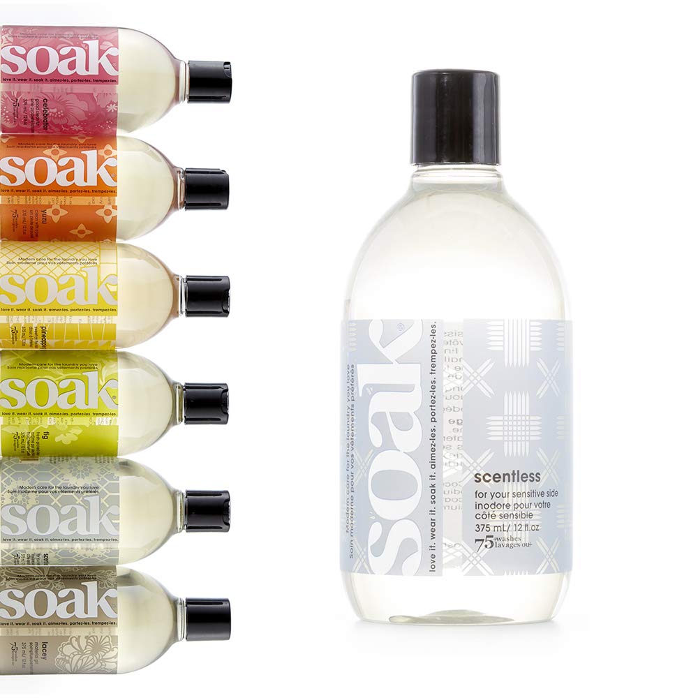 SOAK - Feinwaschmittel, Modern Laundry Care, Umweltfreundlich, 375ml Scentless Ohne Duftstoffe 6.35