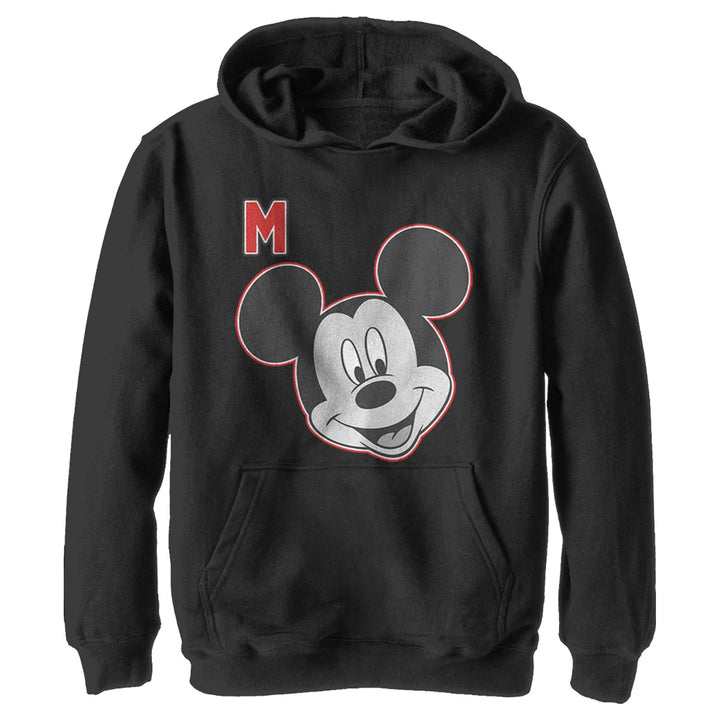 Disney Mickey Classic - Letter Mickey YTH Hoodie Black 5/6