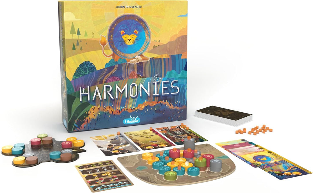 Libellud, Harmonies, Familienspiel, Legespiel, 1-4 Spieler, Ab 10+ Jahren, 30 Minuten, Deutsch