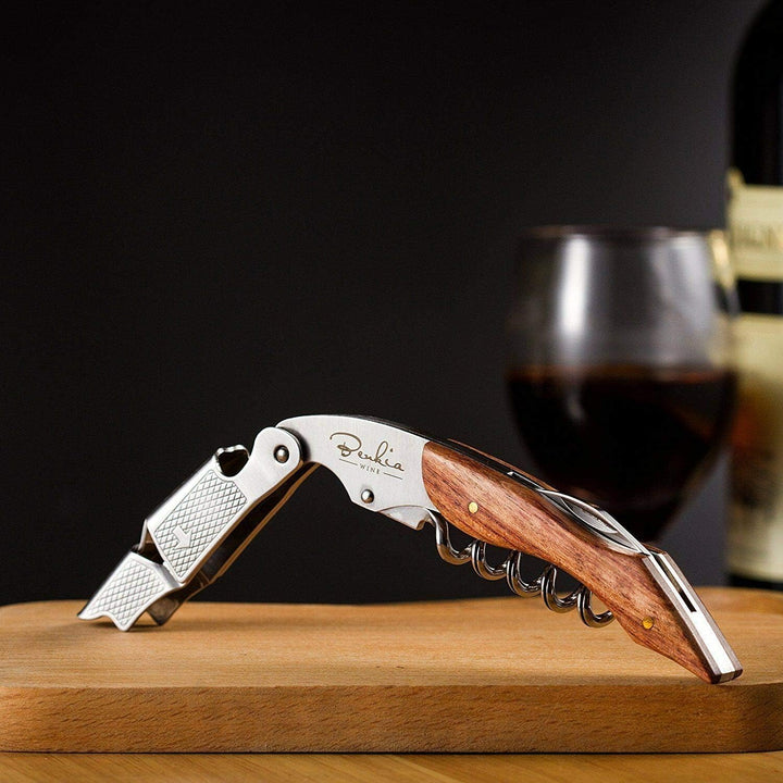 Benkia Kellnermesser - Gratis Wein-Ratgeber Ebook - Profi Korkenzieher aus Edelstahl in Gastronomie
