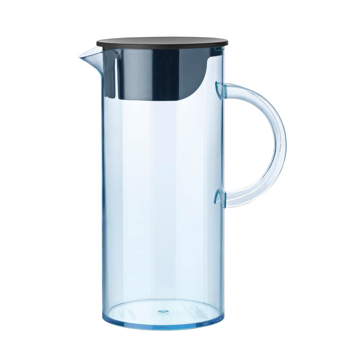 Stelton Wasserkanne EM77 - Kühlschrank-Kanne mit Deckel, Griff, Eiswürfelfilter - Moderne Karaffe -