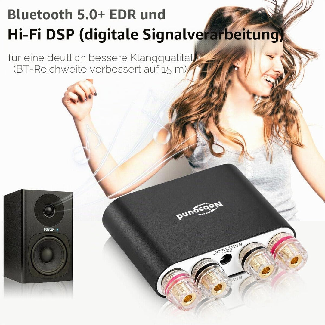 Nobsound NS-10G PRO Hi-Fi DSP 100W (50W x 2) Digital Bluetooth 5.0 Amplifier 2.0 Channel Stereo Powe