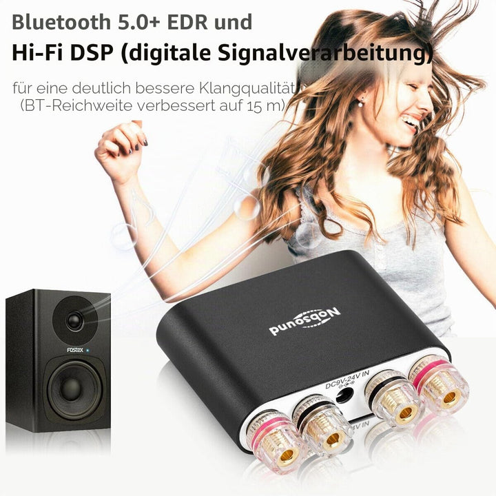Nobsound NS-10G PRO Hi-Fi DSP 100W (50W x 2) Digital Bluetooth 5.0 Amplifier 2.0 Channel Stereo Powe