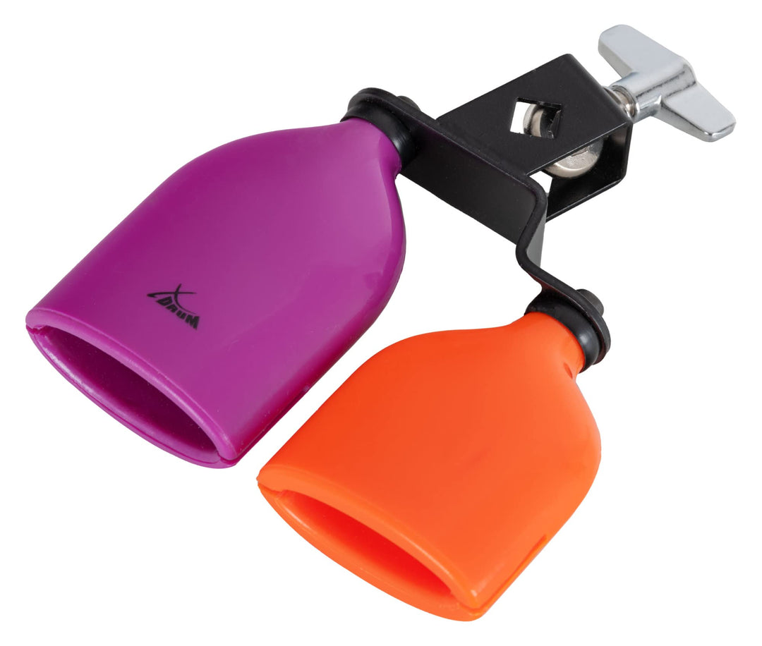XDrum PB3-VTOG Percussion Block Dual - Zwei unterschiedlich gestimmte Agogo-Blocks an einer Halterun