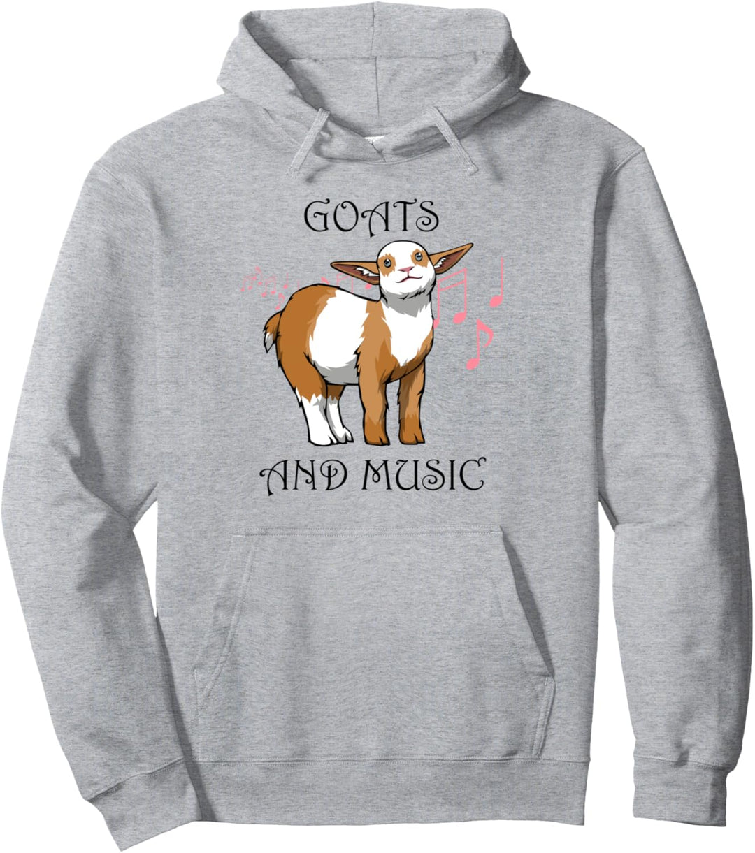 Musiker Musik und Ziegen Bauernhoftier Pullover Hoodie