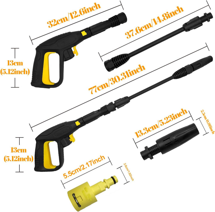 2175 PSI Trigger Gun Kit,Kompatibel mit Karcher Hochdruckreiniger Fit für K2-K7 Schlauch Schnellkupp
