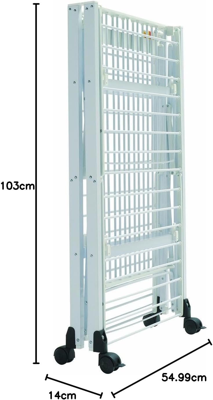 Foppapedretti 9900420000 Wäscheständer Gulliver Alluminio Weiss Singles, Weiss Singles