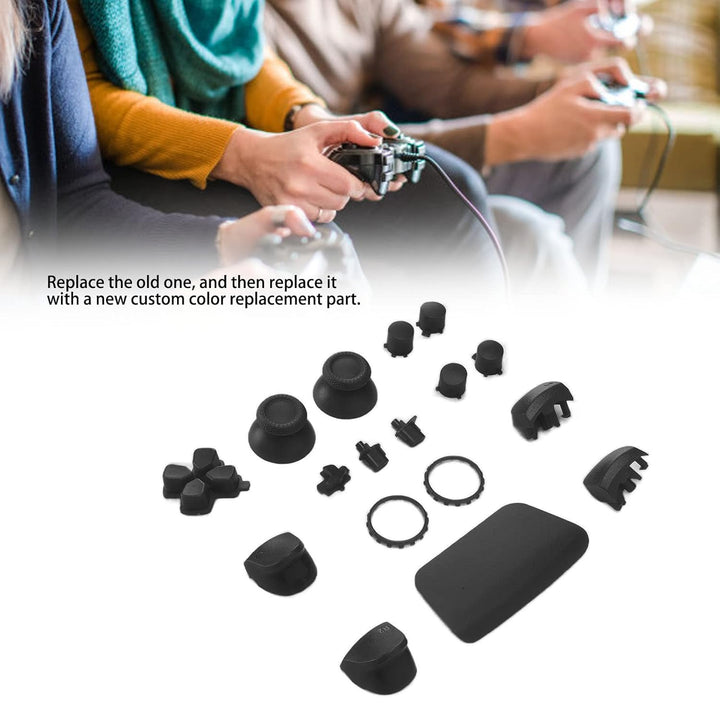 Game Controller Tasten, ABS L2 R2 Full Buttons Set Ersatz, Button Repair Kit Ersatztasten Fit für PS
