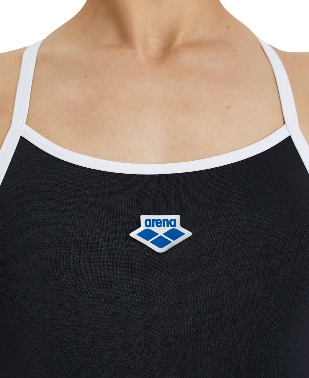 ARENA Damen Performance Women's Icons Solid Super Fly Back Swimsuit Badeanzug, 26 Black-white