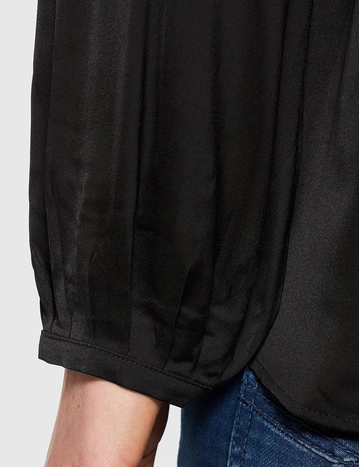 Comma Damen Bluse Langarm Bluse Langarm 32 9999 Black, 32 9999 Black
