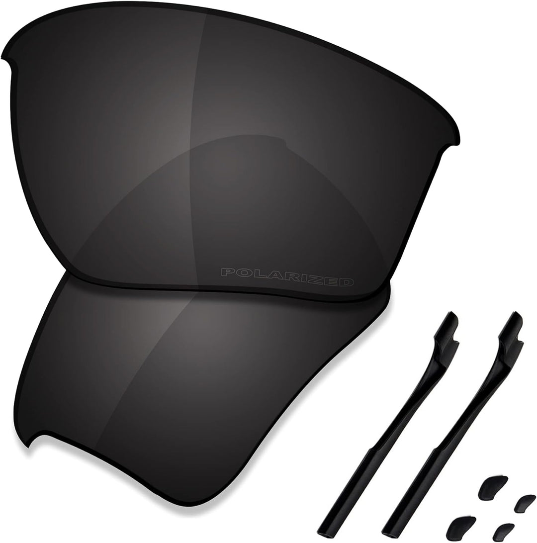 Saucer Premium-Ersatzgläser und Gummi-Kits für Oakley Half Jacket 2.0 XL High Defense - Carbon Black