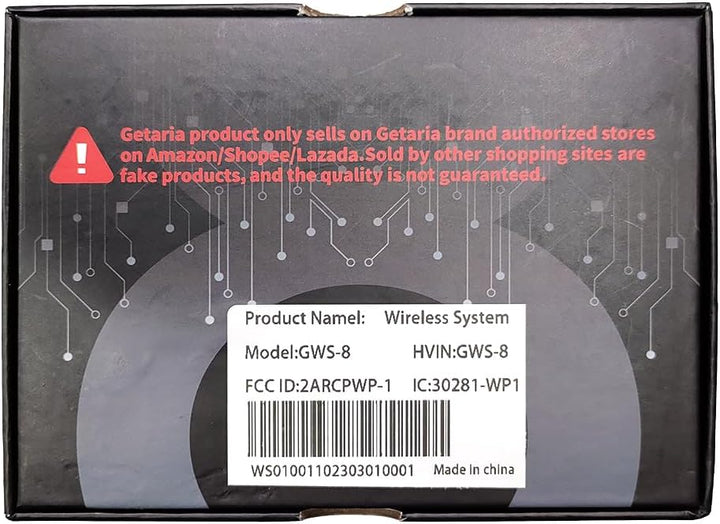 Getaria Aufgerüstet Wireless Gitarrensystem 2.4GHz E Gitarren Sender mit Kabellos Gitarre Transmitte