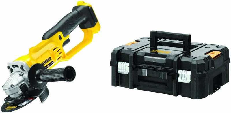 Dewalt 18 Volt 125 mm Akku-Winkelschleifer DCG412NT (flaches Getriebegehäuse, werkzeuglose verstellb