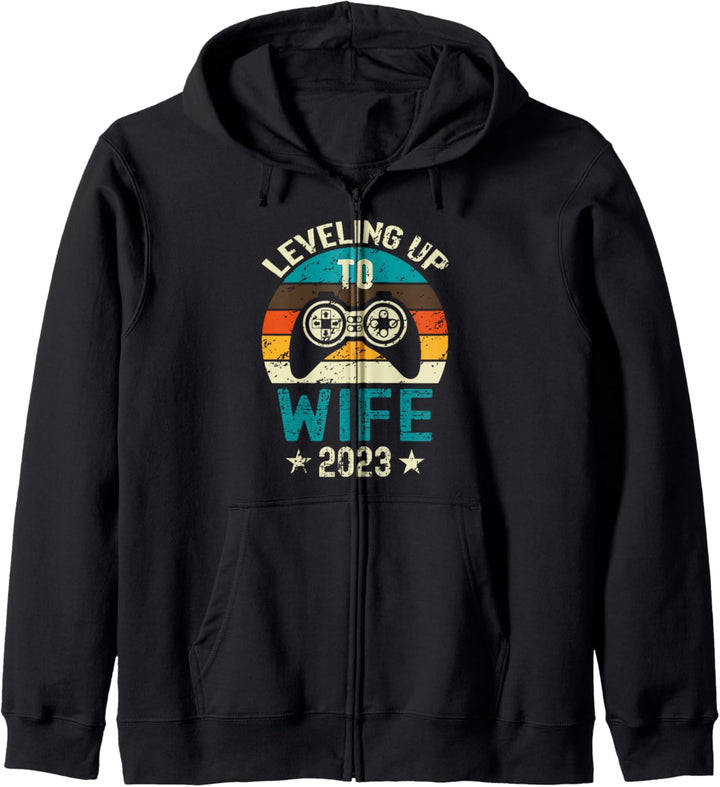 Leveling Up To Wife Level Freigeschaltet 2023 Neu verheirateter Spieler Kapuzenjacke
