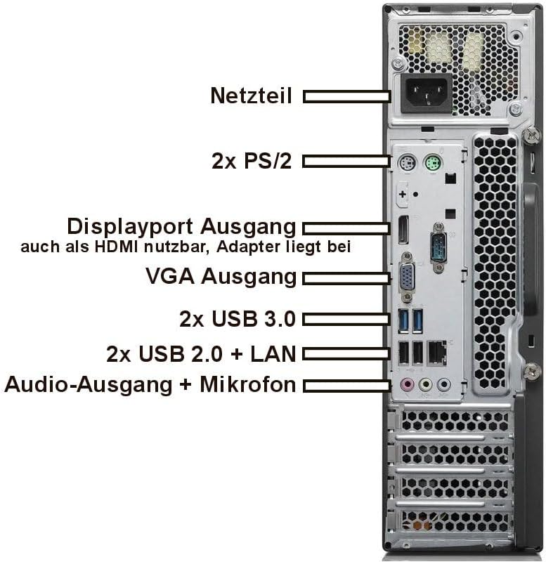 Lenovo M73 Silent Business Office Multimedia Computer mit 3 Jahren Garantie! | Intel Core i5 4570 3.