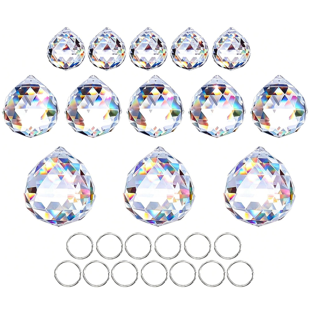 Crystalsuncatcher 20 mm/30 mm/40 mm klare Kristallkugel-Prismen, Kronleuchter, Lampen, Tropfen, häng