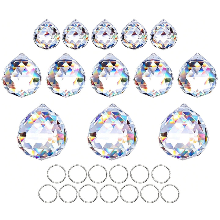 Crystalsuncatcher 20 mm/30 mm/40 mm klare Kristallkugel-Prismen, Kronleuchter, Lampen, Tropfen, häng