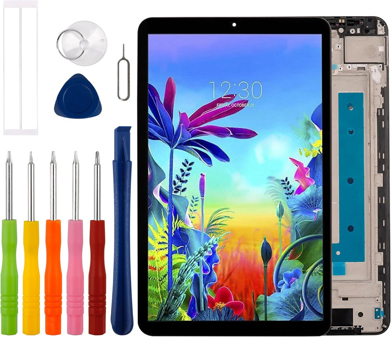 Duotipa [Mit Rahmen] Neue Touch Screen Digitizer Assembly für LG G PAD 5 10.1 FHD T600 LCD Diaplay f