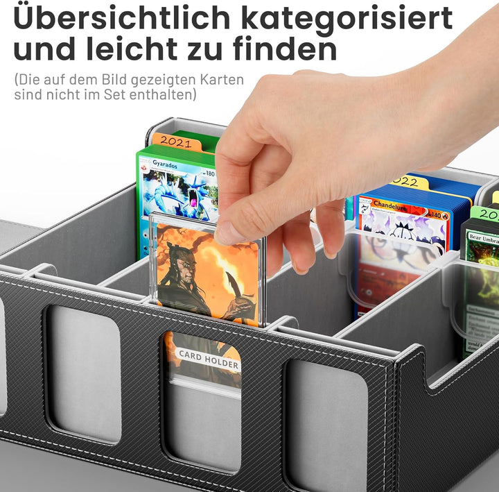 Hot Bee Deck Box Yugioh, Trading Card Box, Sammelkarten Aufbewahrung für 2400 Karten, Magic the Gath