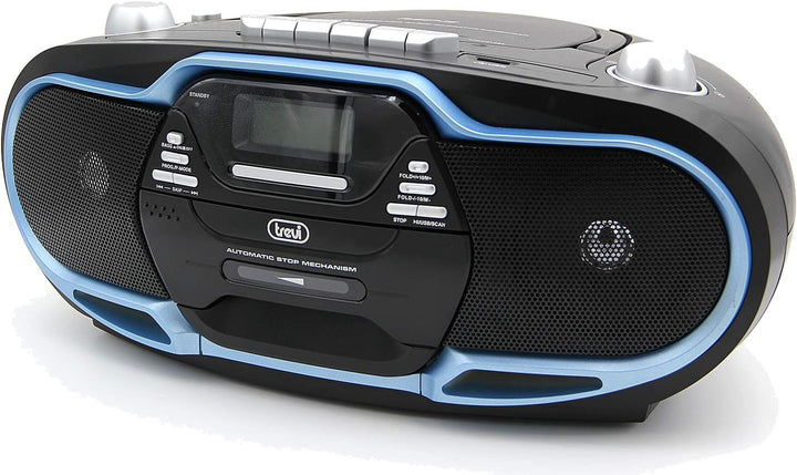 Trevi radioriproduttore Stereo cmp574 USB, Kassette, CD, MP3, SB, SD Card, 20 W blau, blau