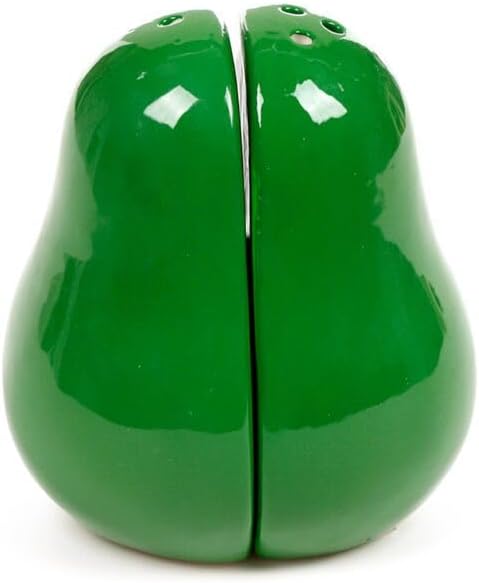 Avocado Salz- und Pfefferstreuer Set – Keramik – 2-teilig – niedliches Avocado Design – Gewürzstreue