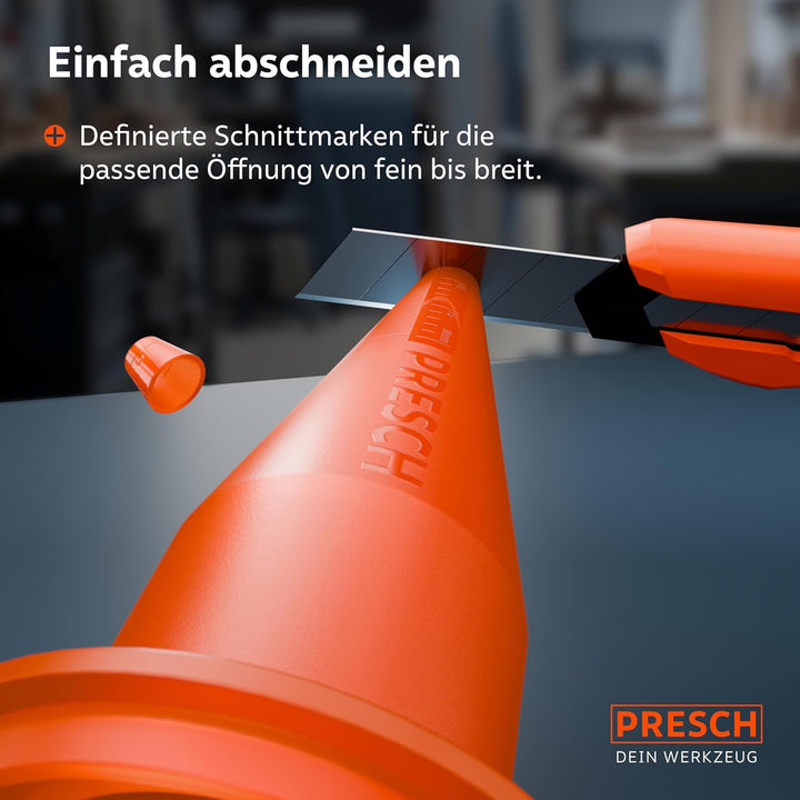Presch Beutelspitze für Kartuschenpresse 12 Stk. mit integrierter Skala - Passend für alle Kartusche