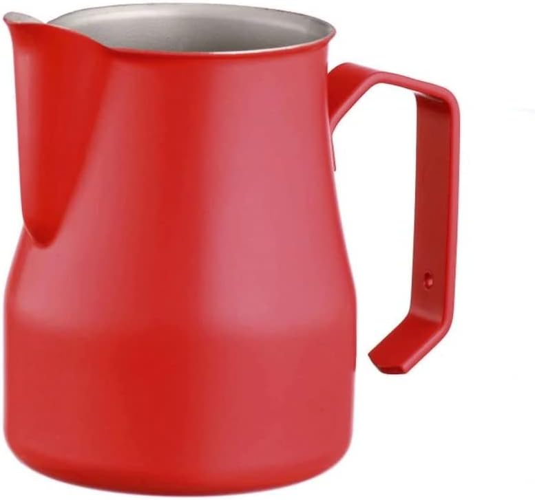Motta 8007986027504 Europa Professional- Beschichtetes Milchkännchen 500 ml, Stahl, rot, 32,5 x 26,4