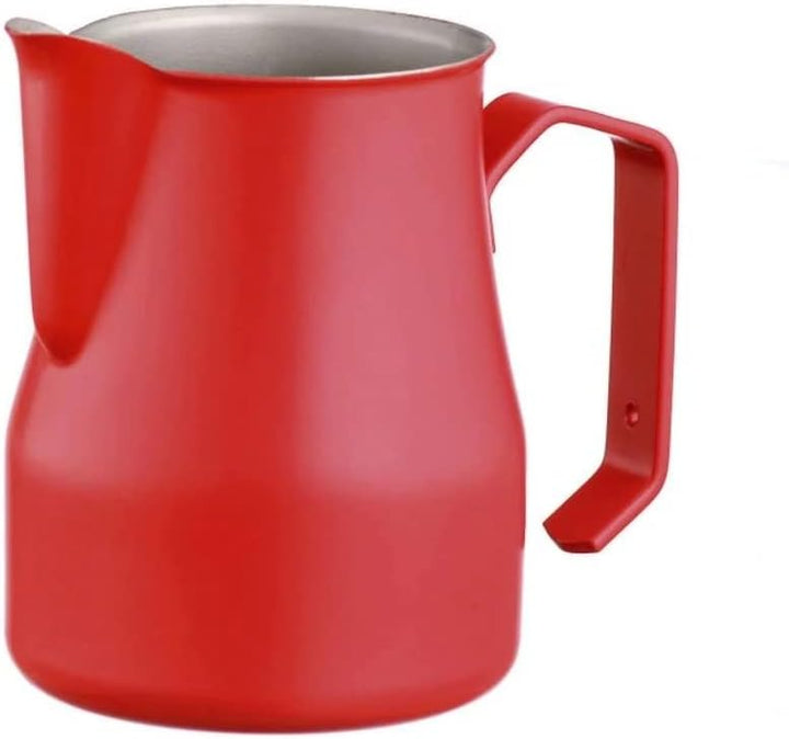 Motta 8007986027504 Europa Professional- Beschichtetes Milchkännchen 500 ml, Stahl, rot, 32,5 x 26,4