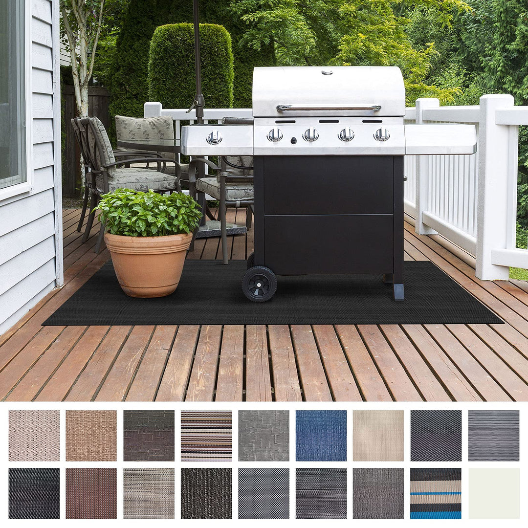 Floordirekt Grillschutzmatte | Schwer entflammbar | 2 Grössen | 5 Designs | Grillmatten zum Grillen