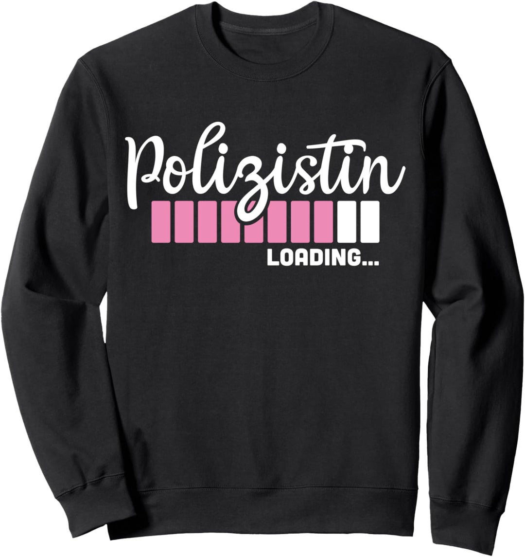 Werdende Polizistin Beruf Polizei Studium Ausbildung Sweatshirt