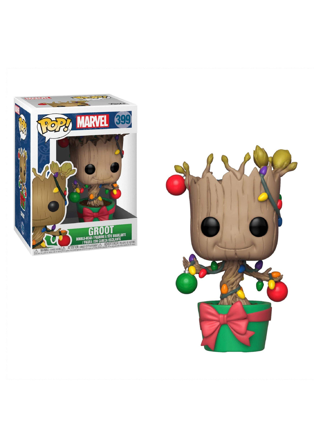 Funko Pop! Bobble: Marvel: Holiday Groot mit Lights and Ornaments - Marvel Comics - Vinyl-Sammelfigu