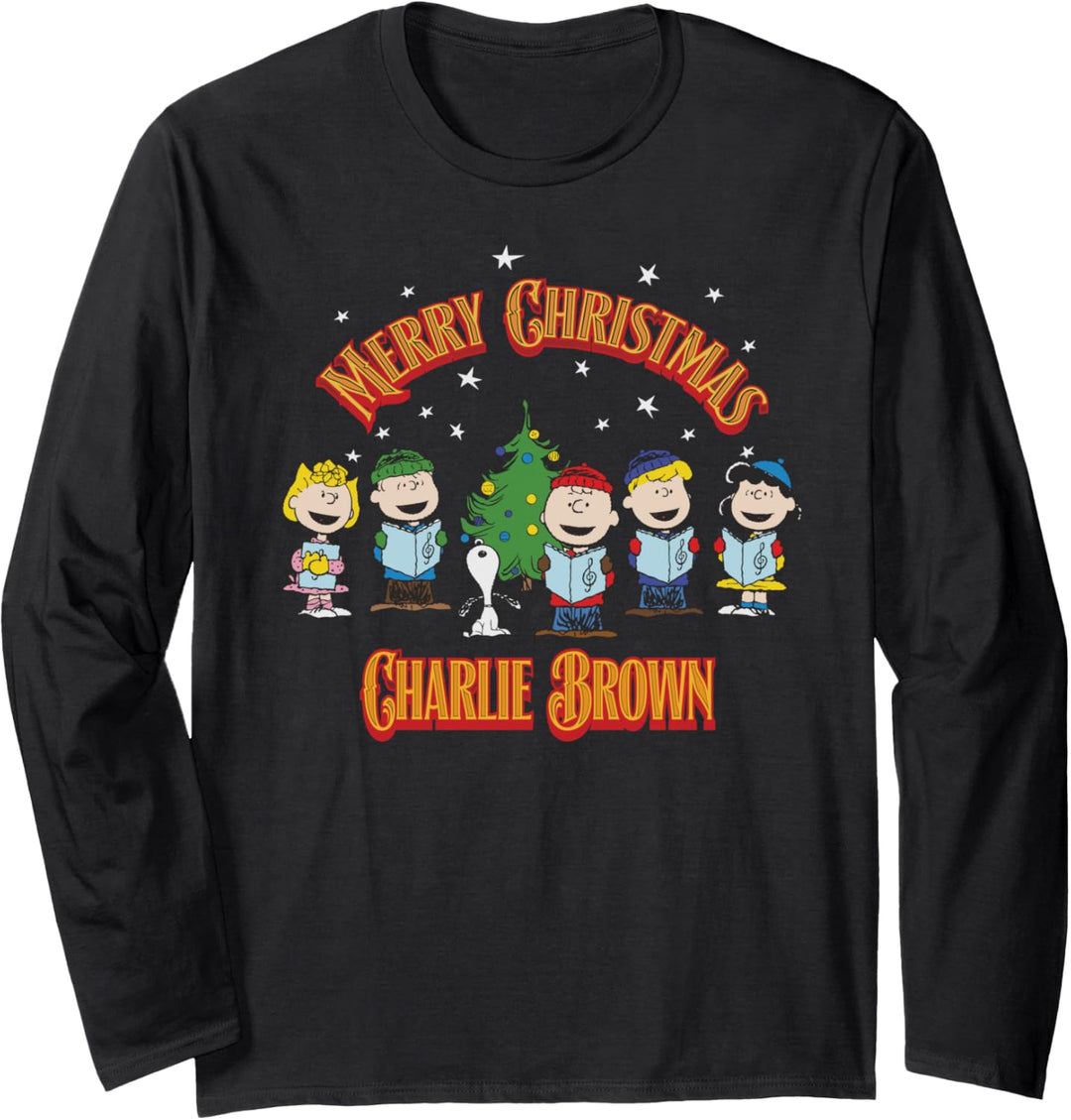 Peanuts Weihnachten Charlie Brown Langarmshirt