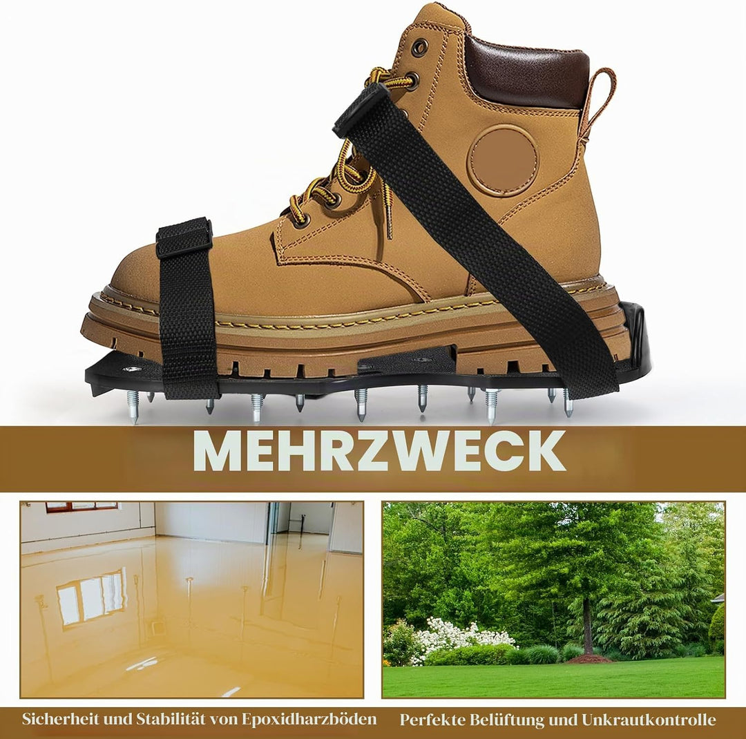 Nagelschuhe 42mm, 30x13.3cm Rasenbelüfter, Nagelschuhe ausgleichsmasse, Zum Rasen belüften oder als