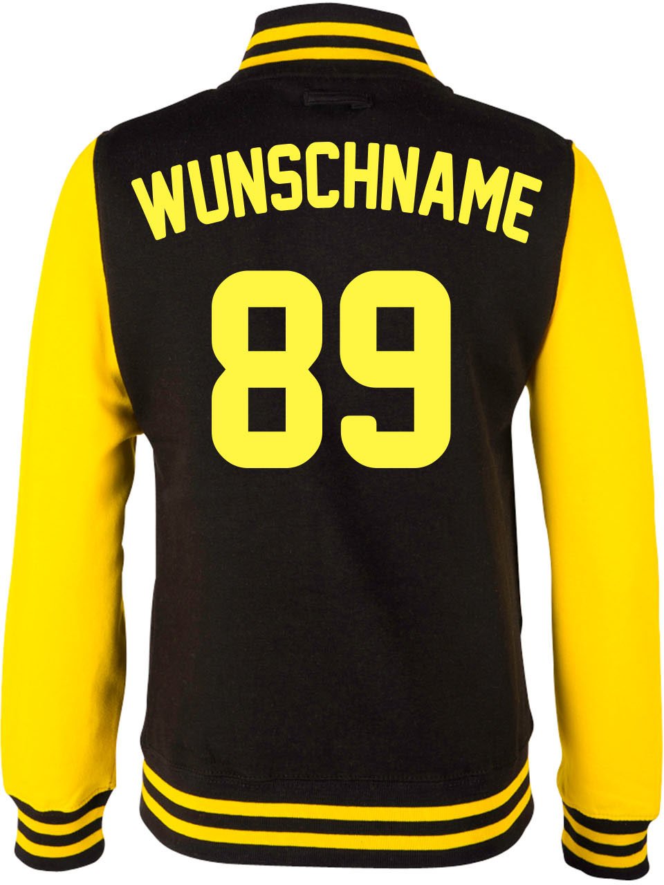EZYshirt® Damen Herren Kinder College Jacke Athletic mit Wunschnamen und Wunschnummer | Baseball Jac