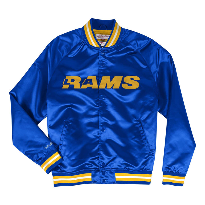 Mitchell & Ness NFL Lightweight Satin Jacket Los Angeles Rams, Royal S, Los Angeles Rams, Royal S
