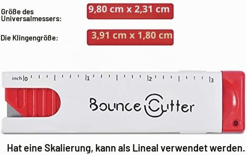 UCEC 6 Stück mini universal Sicherheits-Messer Cuttermesser mit automatischem Klingen-Rückzug, im Ta