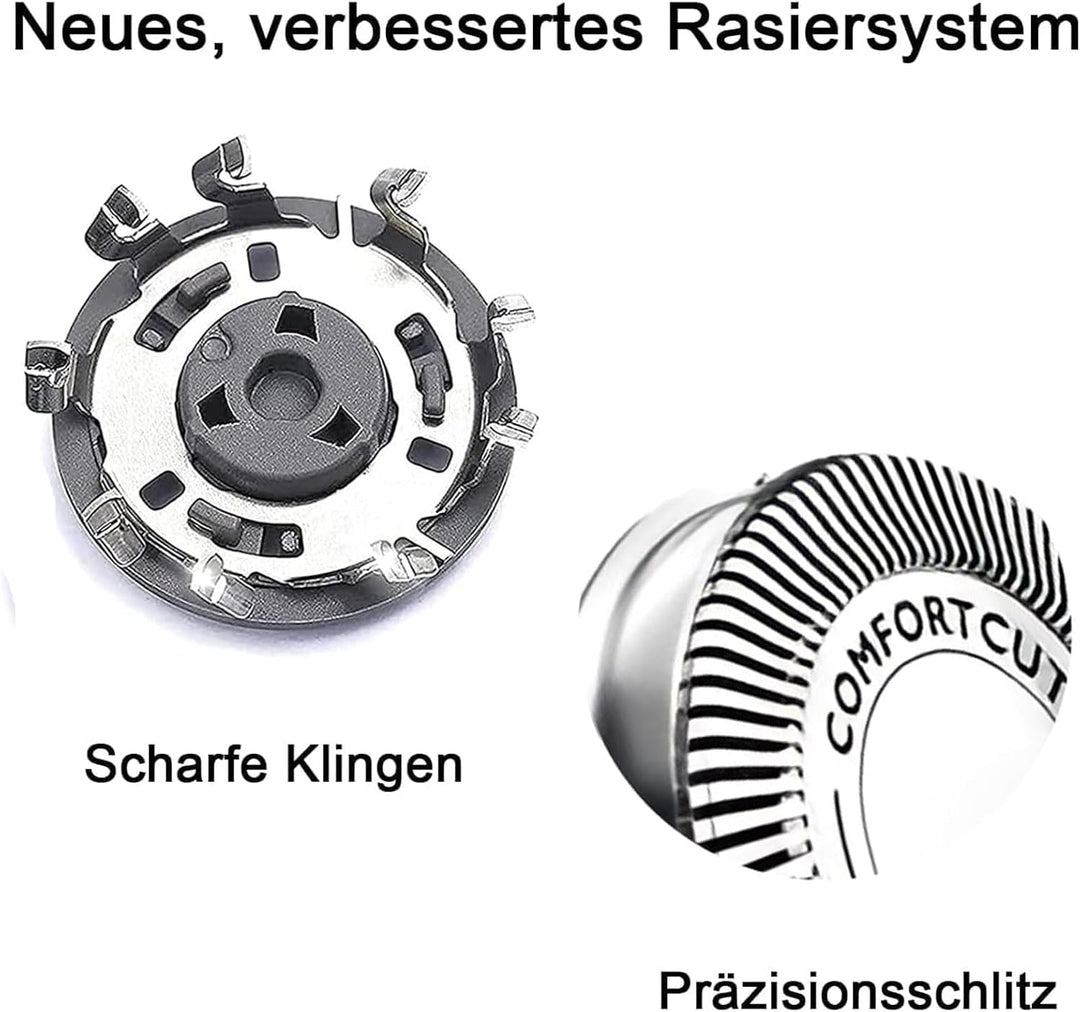 HQ8 Scherkopf Kompatibel mit Philips, HQ8 Ersatzköpfe für Philips Rasierer, Ersatzklingen Rasierkopf